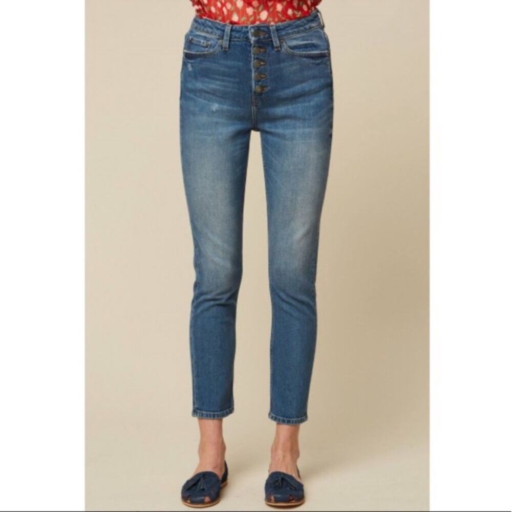 The Kooples Lizy Jean high rise button‎ fly jeans skinny 27